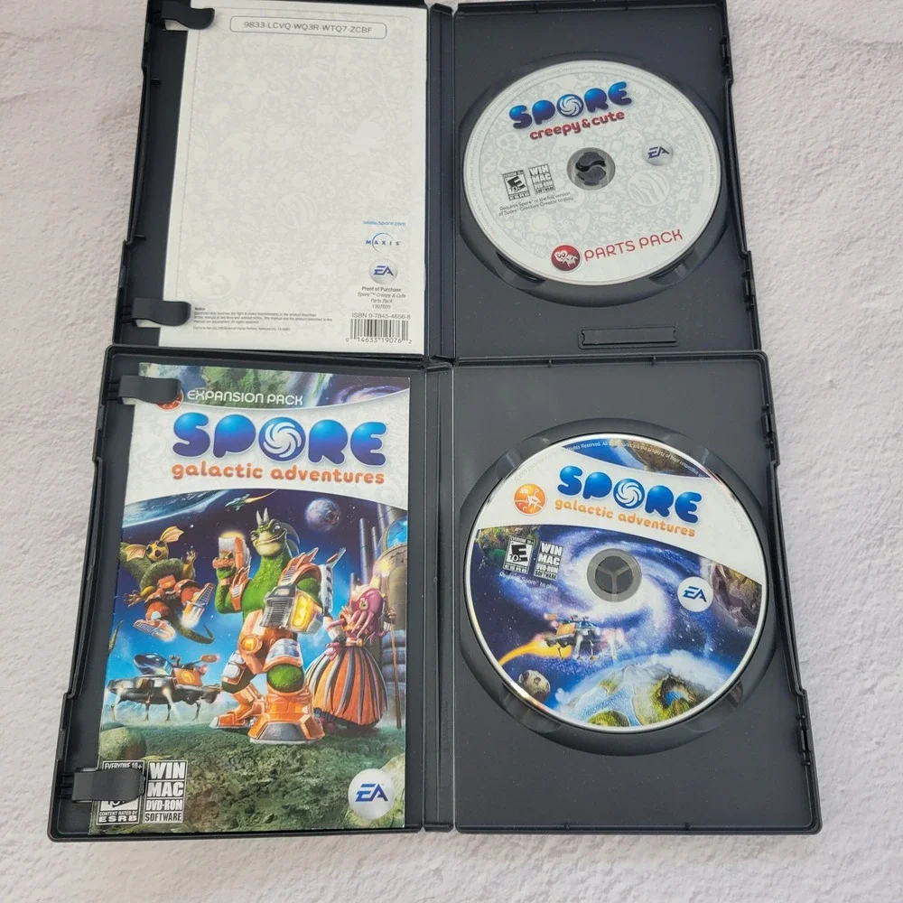 Spore PC Mac Game Bundle‎ Galactic Adventures Creepy & Cute Prima Guide EA Maxis